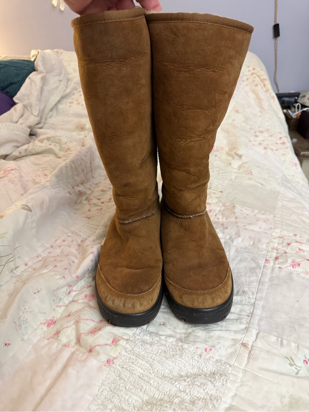 Authentic UGG Australia Ultimate Tall Braid Boots in Classic Chestnut